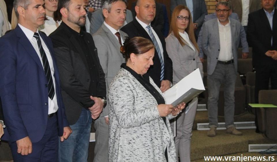 Kadrijvićeva polaže odborničku zakletvu. Foto VranjeNews