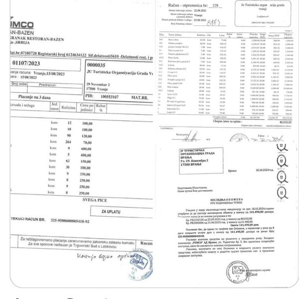 Kafanski računi. Foto printscreen SRCE