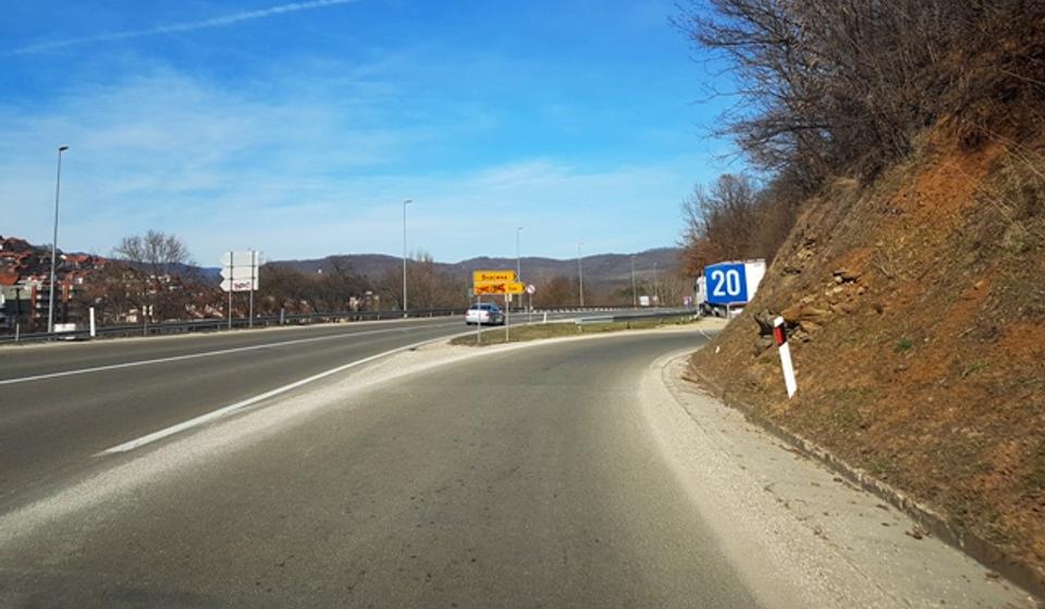 Udes se dogodio u blizini Vladičinog Hana. Foto VranjeNews