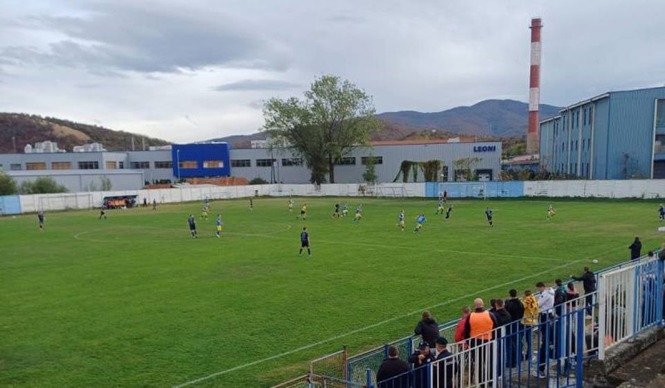 Detalj sa utakmice OFK Topličanin - Dinamo Jug u Prokuplju. Foto Vranje News