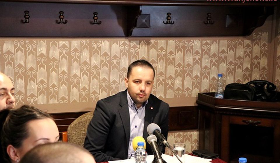 Na koje se medije misli, nije navedeno: Miloš Nikolić, lider GG Vranje Vranjancima. Foto Vranje News