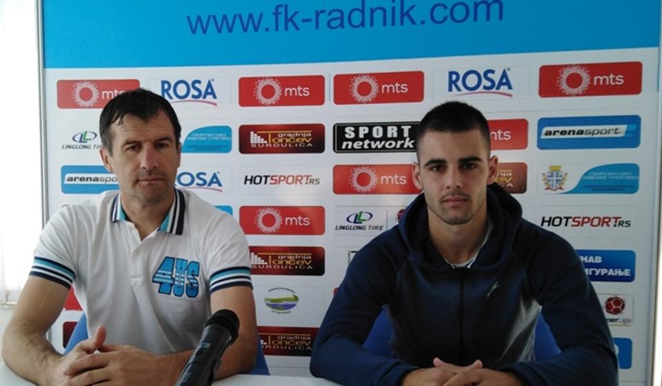 Nenad Vanić i Uroš Stojanović na konferenciji za medije. Foto D. Mirčev