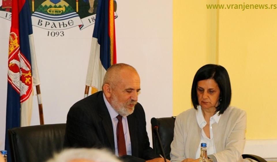 Marijan Rističević na sednici skupštinskog odbora u Vranju. Foto VranjeNews