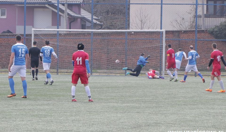 Gol kojim je Torpedo poveo sa 1:0. Foto Vranje News