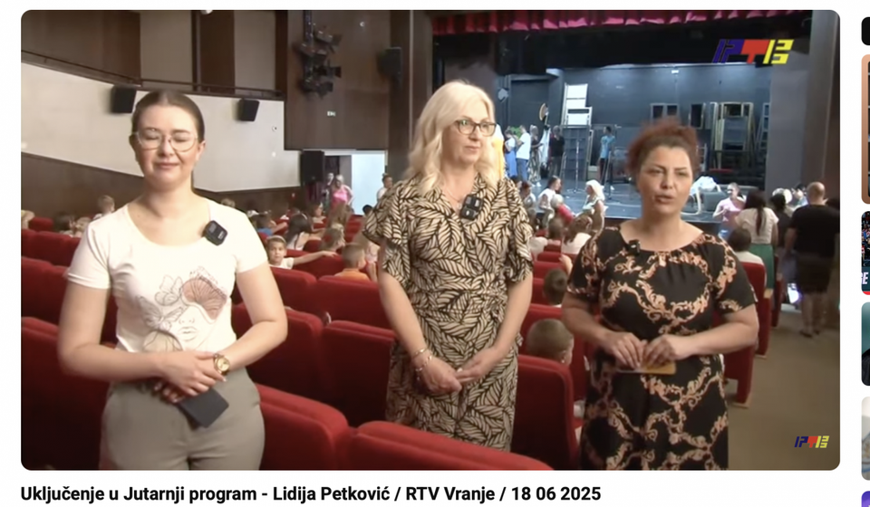 Istorija: dve reporterke uključuju se direktno u programe dve televizije, ali i u svaku posebno, obe. Foto YouTube (printscreen stranice zvaničnog kanala RTV doo)
