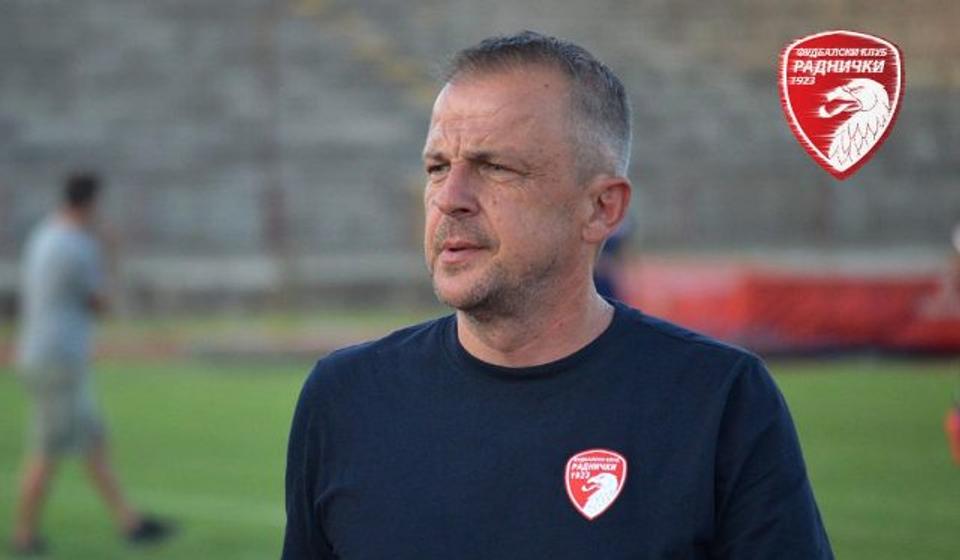 Trener Kragujevčana Dejan Nikolić. Foto Radnički 1923