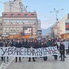 Detalj sa protesta u centru grada. Foto Vranje news