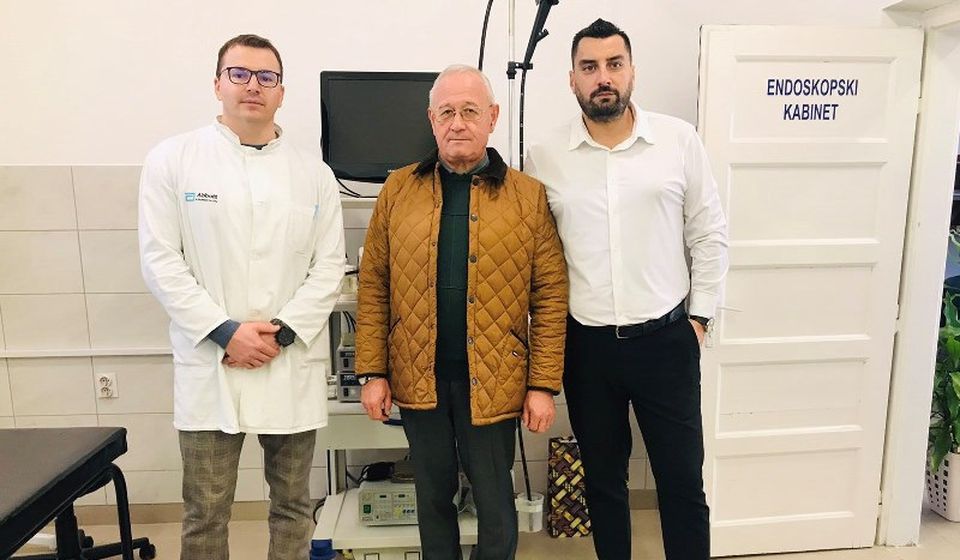 Direktor Dragan Kitanović obišao novi Endoskopski kabinet. Foto Vranje News