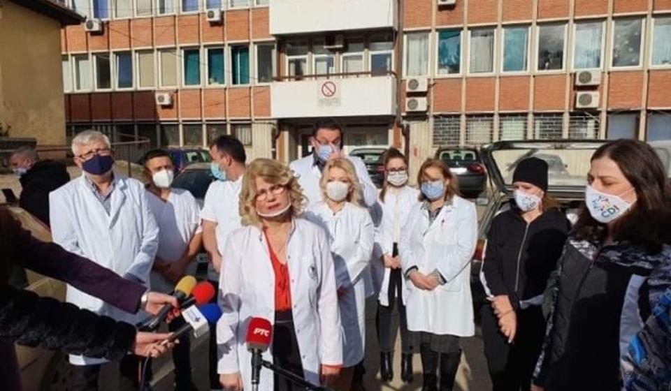 Ljiljana Antić u sredu pred novianrima. Foto CDI