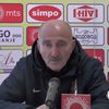 Radmilo Jovanović na konferenciji za medije posle utakmice. Foto Printscreen Super liga