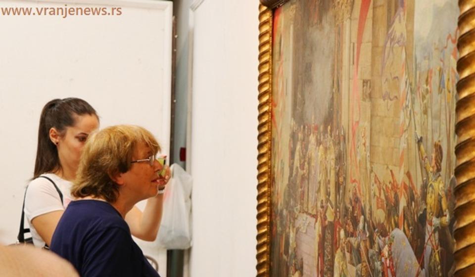 Detalj sa otvaranja izložbe Paje Jovanovića 2019. Foto Vranje News