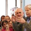 Renovirano odeljenje otvorio naš najpoznatiji živi dečji pesnik Ljubivoje Ršumović. Foto Vranje News