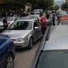 Zbor kod Sportske hale. Foto VranjeNews