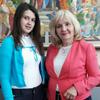 Mihaela sa profesorkom Oliverom Đorđević. Foto privatna arhiva