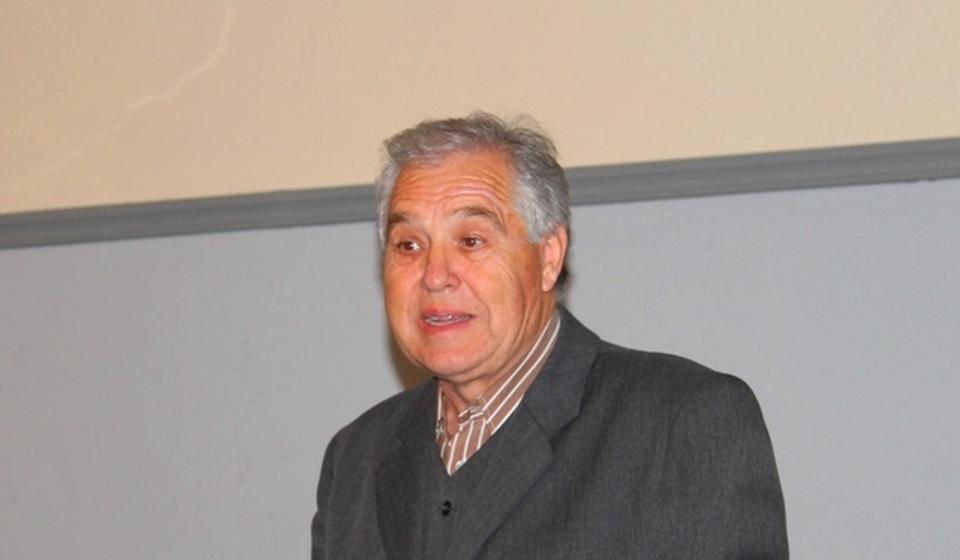 Vlasta Cenić prilikom gostovanja u vranjskoj gimnaziji u novembru 2018. Foto VranjeNews