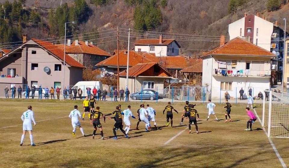 Detalj sa utakmice u Trgovištu. Foto FK Pčinja