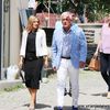 Milica Đurđević Stamenkovski dolazi na konferenciju za medije u Vranju u pratnji narodnog poslanika i potpredsednika IO Zavetnika Dragana Nikolića Nike. Foto Vranje News