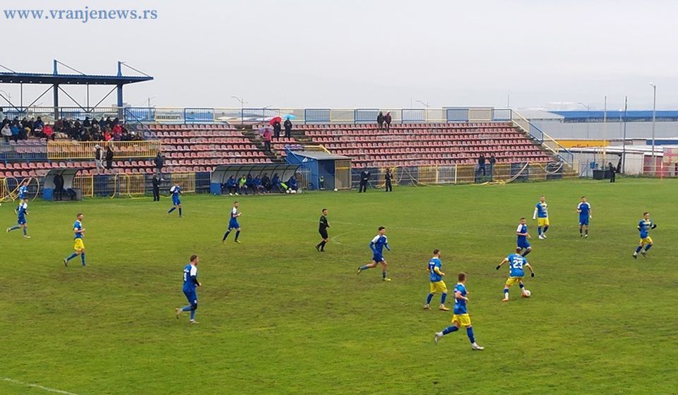 Detalj sa današnje utakmice Dinamo Jug - Morava. Foto Vranje News