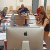 Detalj sa čitajućih proba na početku pripreme predstave Okamenjeno more. Foto Pozorište Bora Stanković