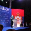 Aleksandar Vučić na prošlogodišnjem mitingu u Vranju. Foto Vranje News