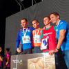 Kristijan Stošić na pobedničkom postolju u Beogradu. Foto AK Vranjski maratonci