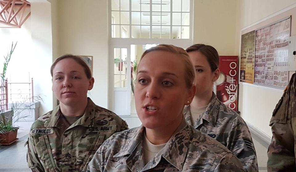 U civiljstvu policajac, u vojsci vojni policajac: Kajla Mički. Foto VranjeNews