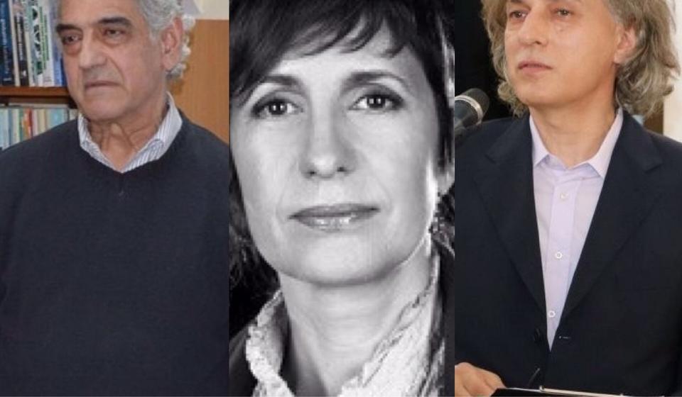 Lazić, Pavlović i Maksimović. Foto Vranje News/Narodna biblioteka Zaječar/BDP/Pozorišni muzej Vojvodine