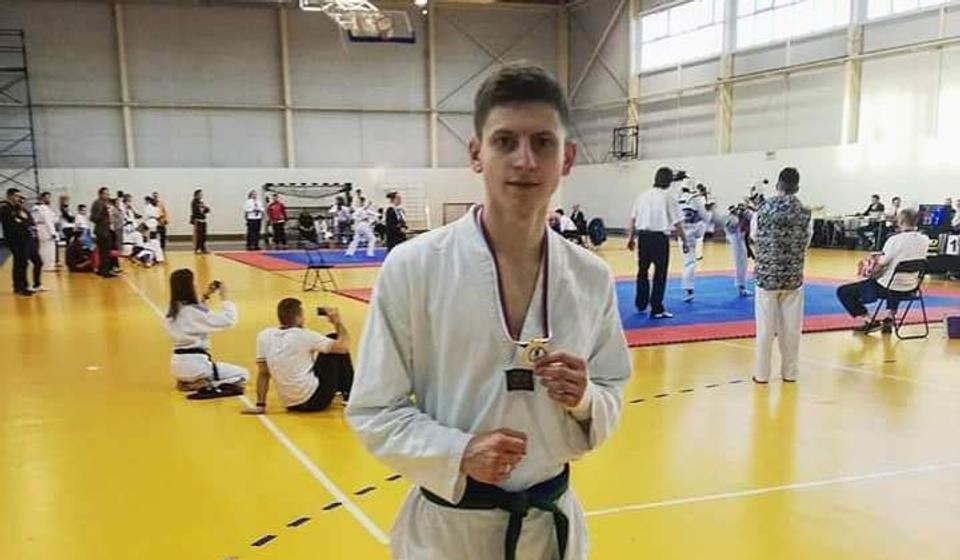 Trajković na Prvenstvu Beograda. Foto privatna arhiva