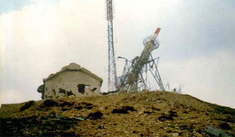 Relej na Pljačkovici, bombardovan osiromašenim uranijumom. Foto Istorisjki arhiv Vranje