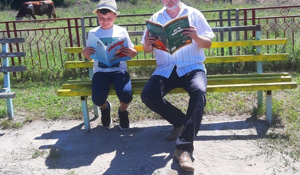 Dejanović sa učenikom Gavrilom Popovićem. Foto lična arhiva