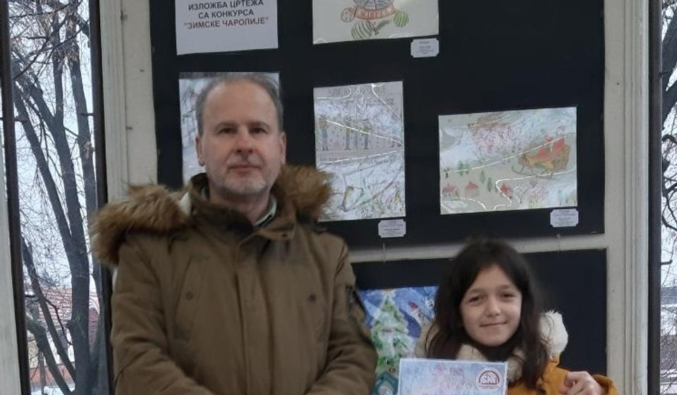 Sa učiteljem Dejanovićem. Foto lično vlasništvo