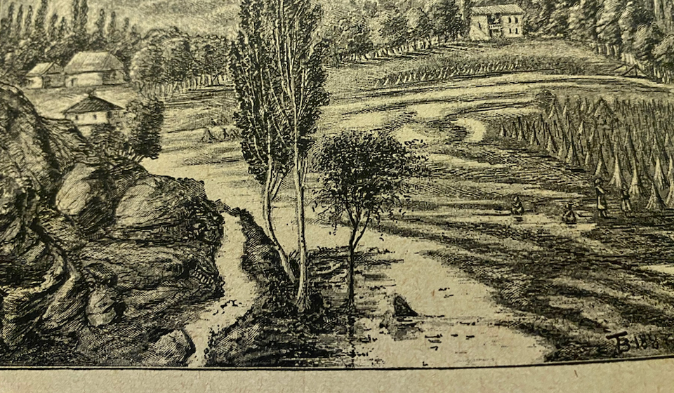 Fotografija objavljena u prvoj istoriji Srbije autora Vladimira Karića sa nazivom 'Srbija', 1888. godine