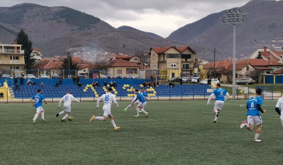 Detalj sa poslednje kontrolne utakmice protiv Mineralca u Vranju (1:1). Foto FK Pčinja