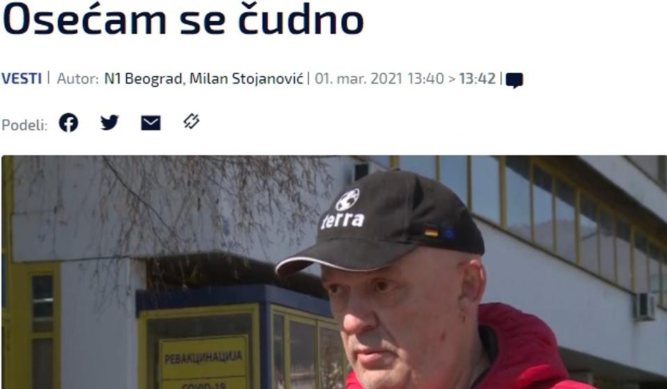 Nisam imao nameru da od svog slučaja pravim estradu: Slađan Antić Gera. Foto printscreeen N1