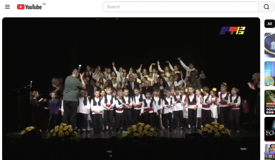 Ja sam ukras bašte, ja sam ukras sveta: Zorta u položaju Gospodara. Foto printscreen YouTube/kanal RTV doo