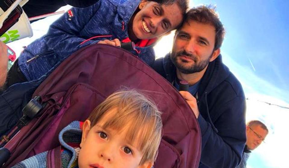 Miljana Ristić Stanković sa porodicom. Foto privatna arhiva