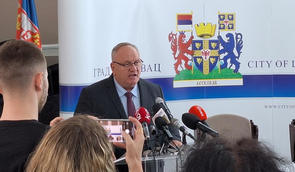 SSP traži objašnjenje sa vrha vlasti: gradonačelnik Leskovca Goran Cvetanović. Foto Vranje news