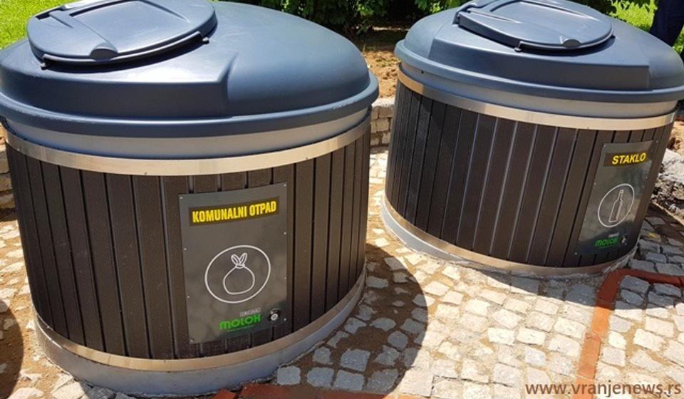 Vranje tek od nedavno ima polupodzemne kontejnere gde je moguća selekcija otpada. Foto VranjeNews