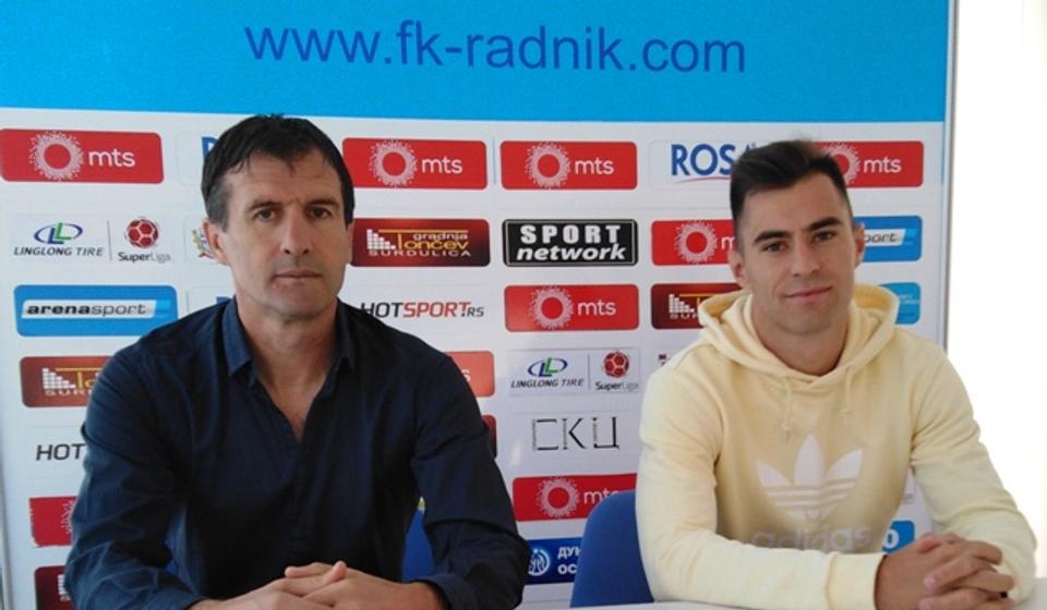 Nenad Vanić (levo) i Uroš Damnjanović. Foto FK Radnik
