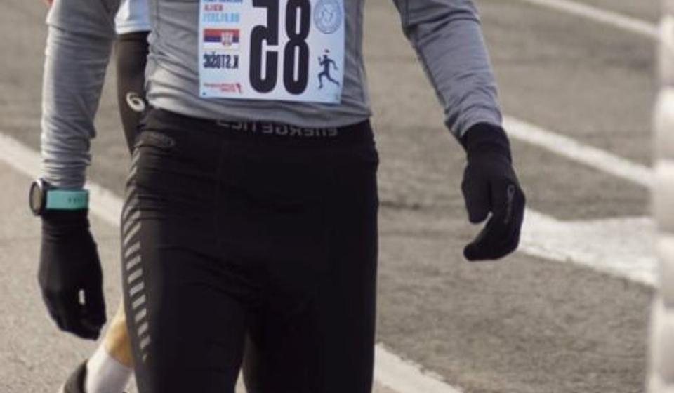 Kristijan Stošić na trci u Kuli. Foto AK Vranjski maratonci