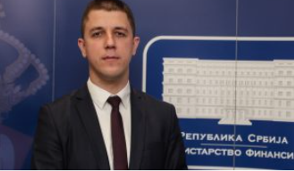 Saša Stevanović. Foto printscreen Ministarstvo finansija