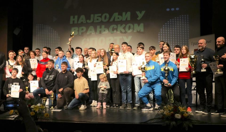 Sa ceremonije dodele priznanja najboljim sportistima Vranja. Foto Vranje news