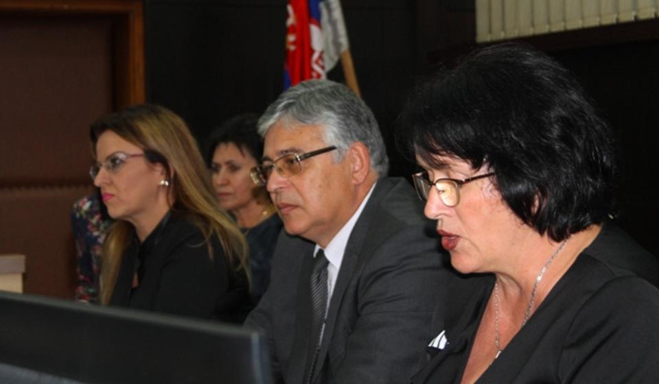 Dragana Ilić Marković sa saradnicima. Foto VranjeNews