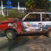 Auto najpre poliven zapaljivom tečnošću. Foto VranjeNews