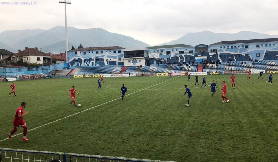 Detalj sa današnje utakmice u Surdulici. Foto Vranje News