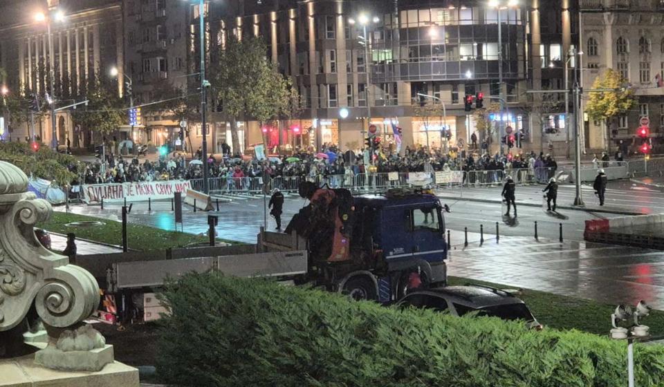 Skupovi podrške Dijani Hrki održavaju se u Beogradu poslednjih devet dana. Foto Vranje news