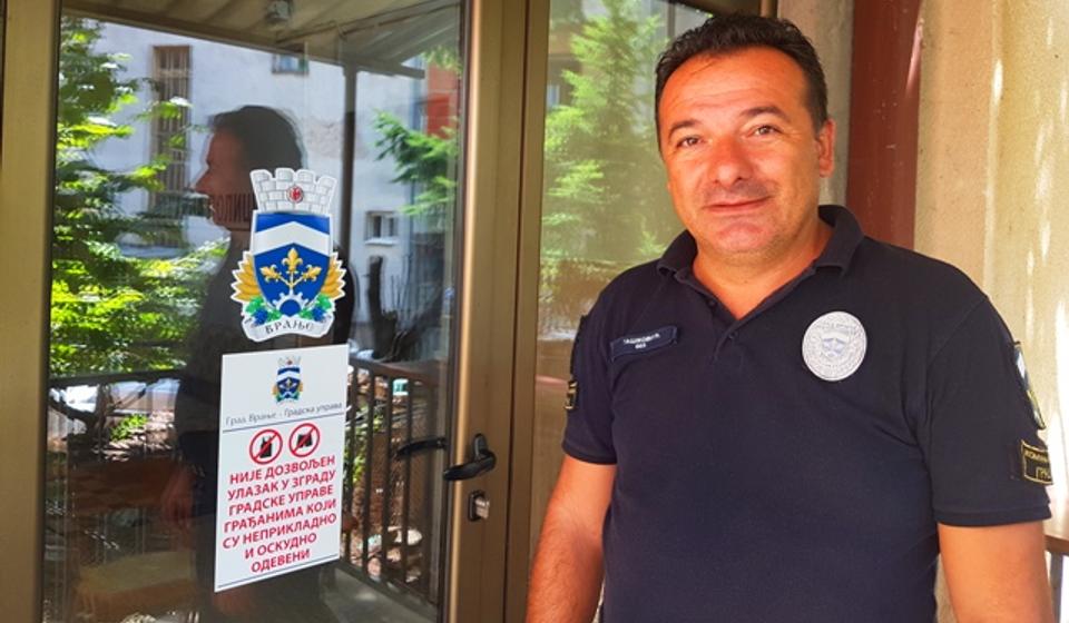 Načelnik Komunalne policije Ivica Tašković. Foto VranjeNews