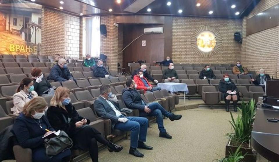 Sa današnje sednice Gradskog štaba. Foto www.vranje.org.rs