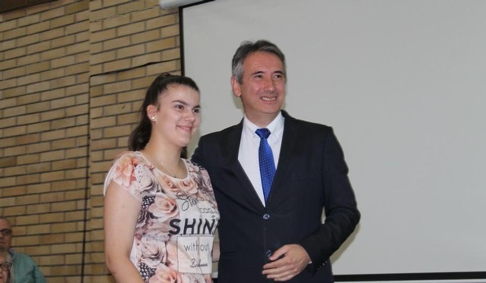 Mila Slavković, đak generacije u OŠ Bora Stanković u Tibuždu