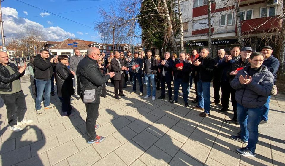 Okupljanje u Bujanovcu. Foto Bujanovačke